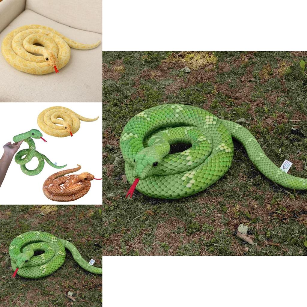 High-quality And Absolutely Innocuous Multicolor Plush Snake Type Anaconda Toy