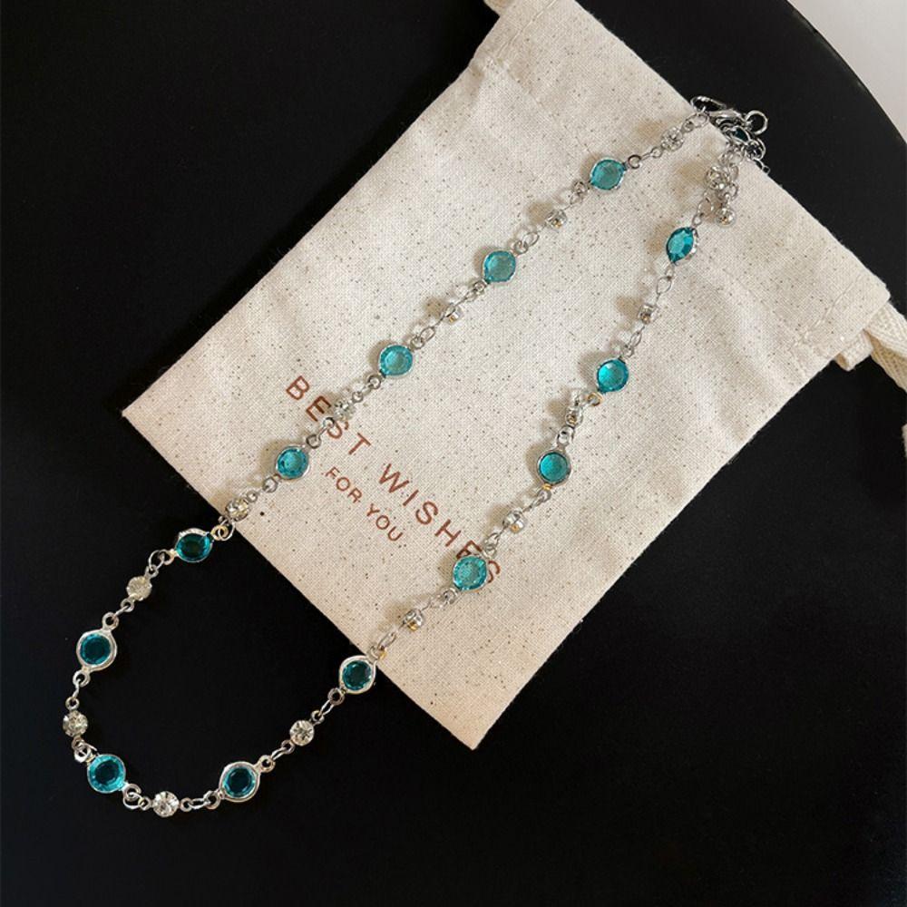Crystal Double-layer Necklaces Sweet Clavicle Chain New Butterfly Zircon Necklace Women Jewelry