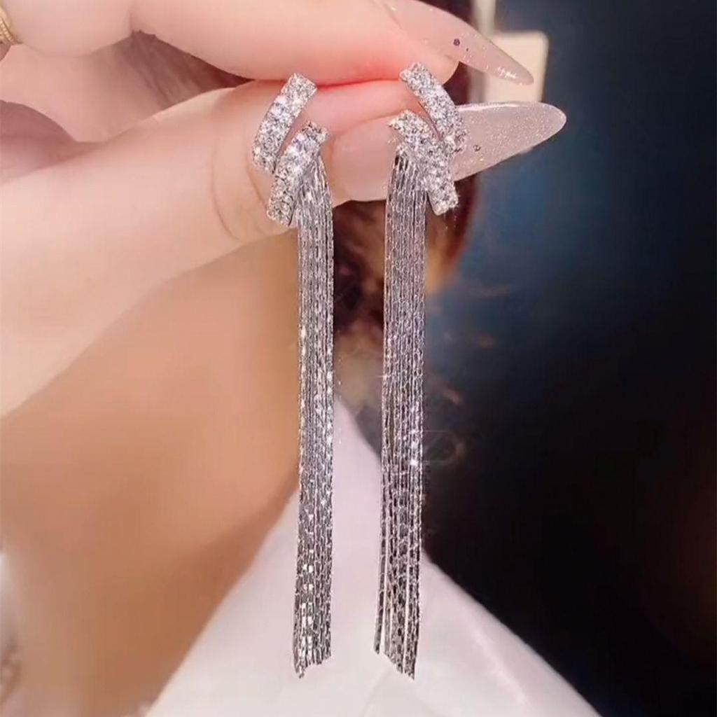 S925 Silver Tassel Earrings - 2025 Light Luxury, High-End Design for Women
