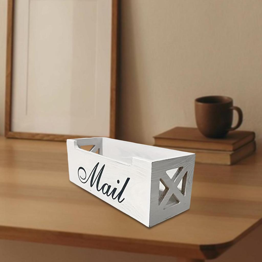 Compact, Wall-mounted Desk Mailbox Made of [material Name], Space-saving, Rustic Style, Lightweight,