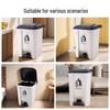 Handun 50L Outdoor Foot Pedal Trash Can with Lid