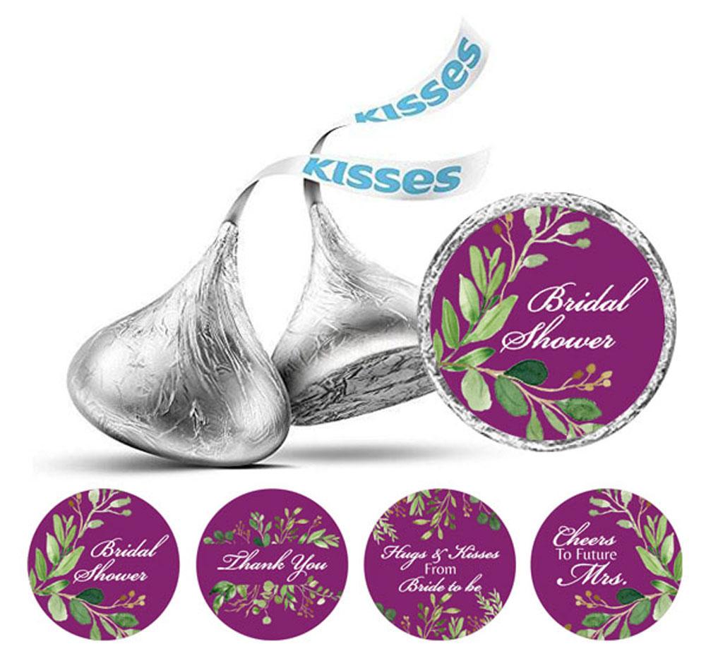 

Сувенірна упаковка Darling із 190 шт. Шоколадні весільні наклейки на тему вечірки 0.75 Inches Diameter фіолетовий