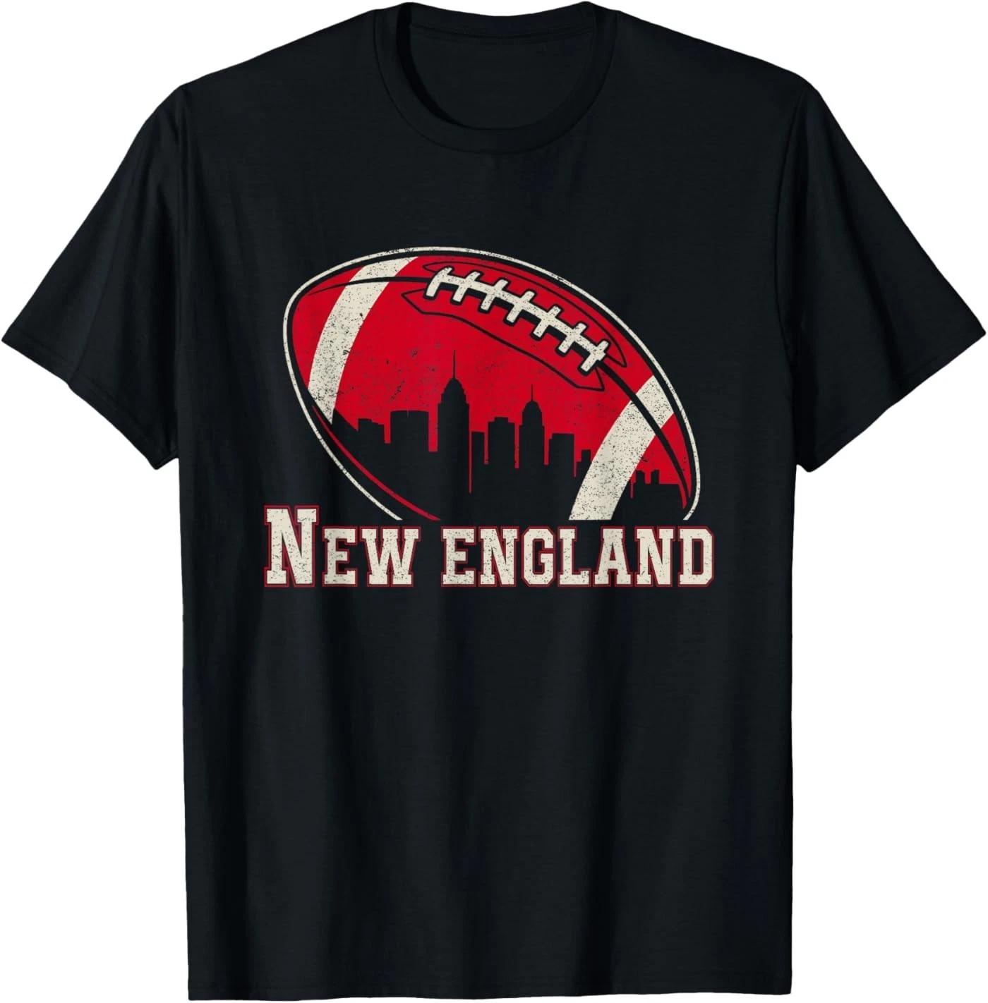 Vintage Funny New England Tees Men Women 100% Cotton T-shirt Mens Tees Top L