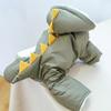 Dog Coat With Hood Dog Jumpsuit Dog Coat Dinosaur Dog Costume Winter Dog Clothes Dog Jumpsuit Costume Hoodie Dog Jacket