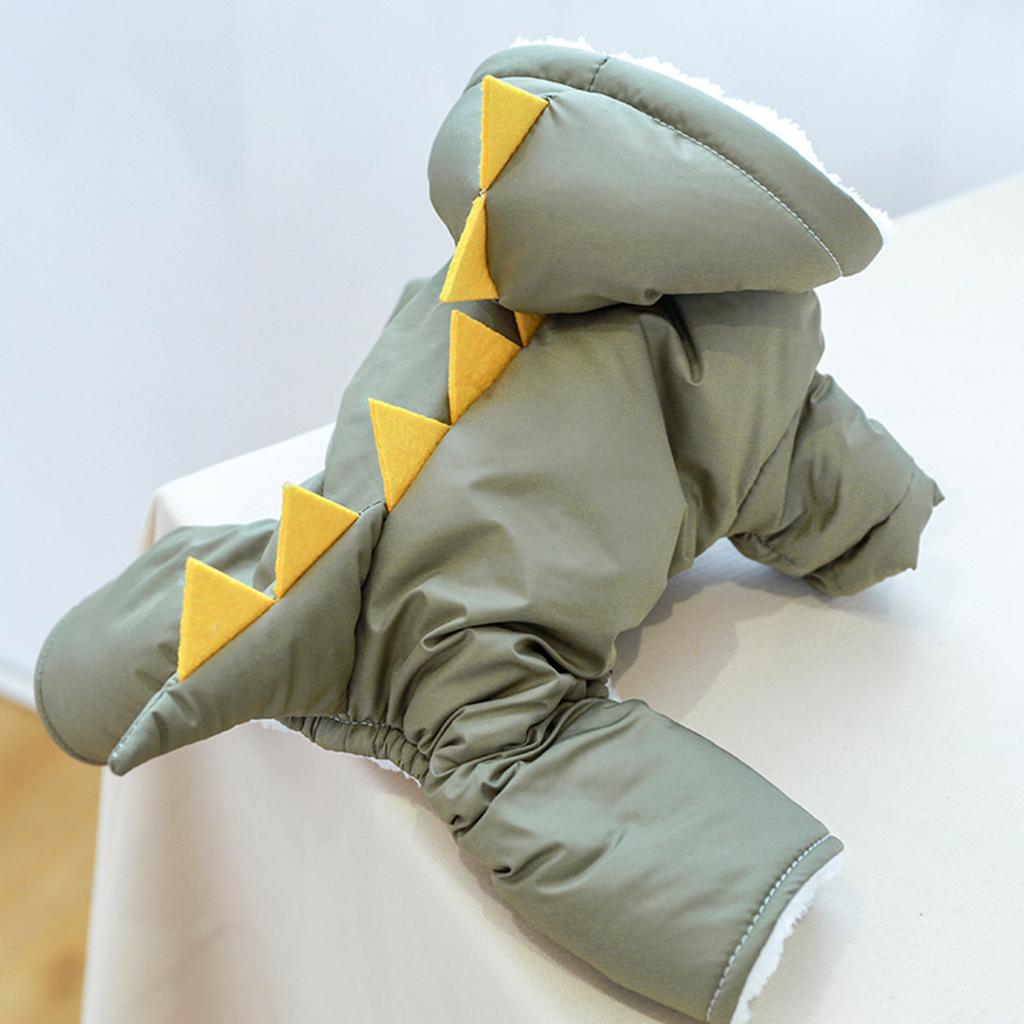 Dog Coat With Hood Dog Jumpsuit Dog Coat Dinosaur Dog Costume Winter Dog Clothes Dog Jumpsuit Costume Hoodie Dog Jacket