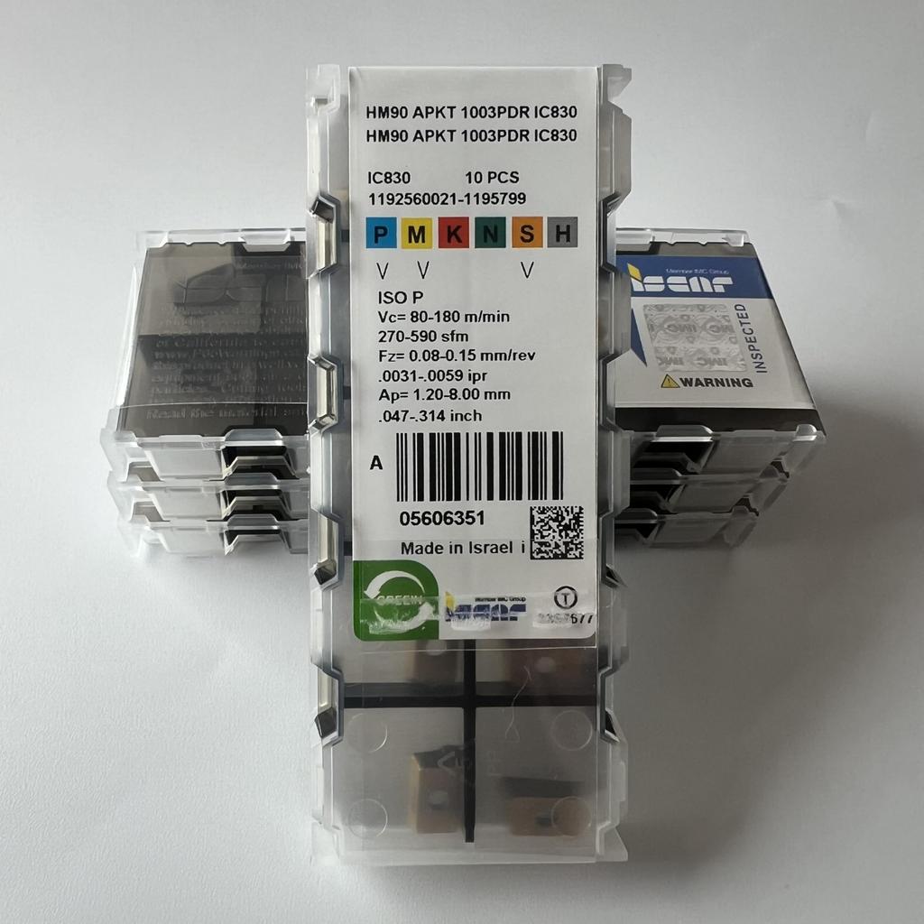 ISCAR / HM90APKT1003PDR IC830 / Industrial indexable carbide inserts 10 Pcs