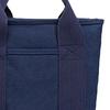 Top Handle Canvas Tote Bag Organizer,Women Shoulder Bag,Handbag for Hiking Picnic Beach , Dark Blue