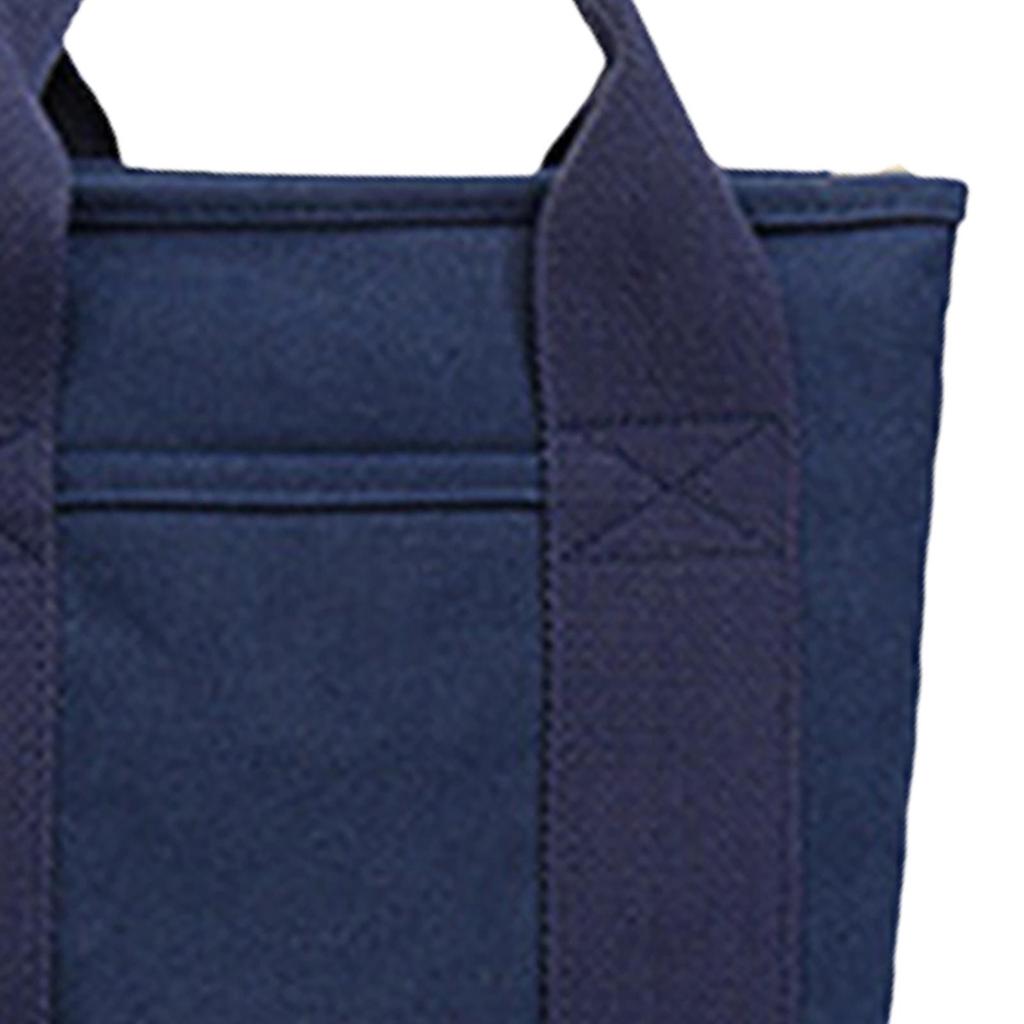 Top Handle Canvas Tote Bag Organizer,Women Shoulder Bag,Handbag for Hiking Picnic Beach , Dark Blue
