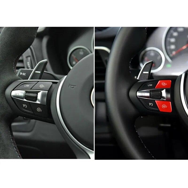 Volan mașină Buton M1 M2 și Buton de pornire a motorului pentru BMW M3 M4 M5 M6 X5M X6M F10 F15 F16 F30 F34 F36 M Sport
