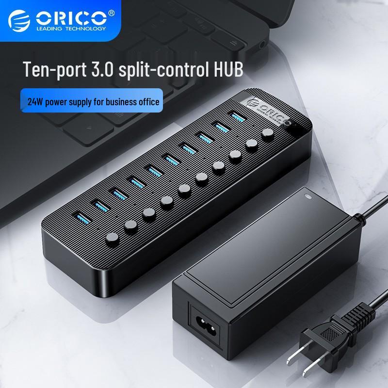 ORICO USB 3.0 Expansion Hub with Independent Power Switch, Available in 7, 10, 13, or 16 Ports.