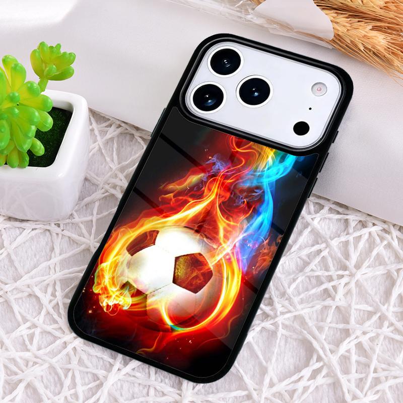 Soccer Ball Football Futbol Shockproof Phone Case for iPhone 17 Air 16e 15 11 12 14 13 Pro Max Cover Coque