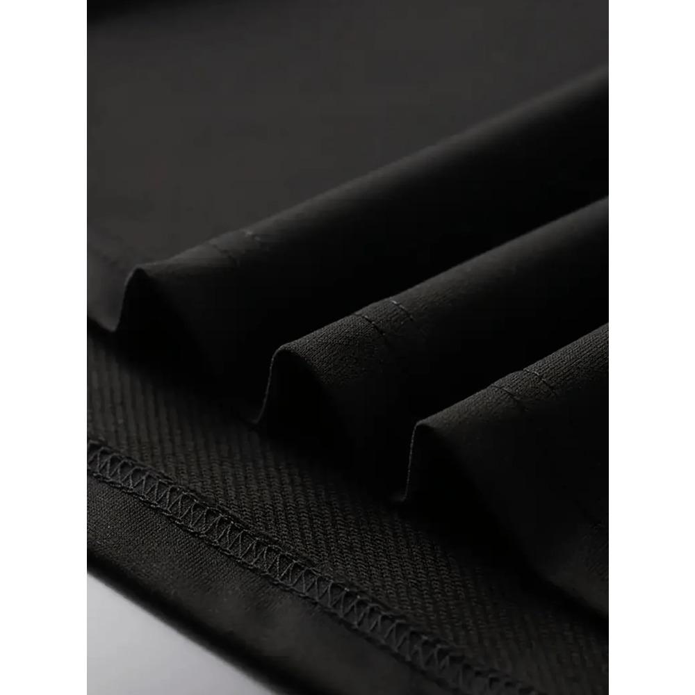 Men's Cotton Knit Graphic T-Shirt - Regular Fit Crew Neck, Short Sleeves, Medium Stretch, Geometric Camping Print