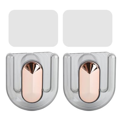 2Pcs Wall Mounted Slippers Rack Strong Plastic Space Saving Waterproof Slippers Hanger for Home