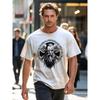 Viking Warrior Battle Axe Street Style Unique Print Casual Breathable - 100% Cotton Regular Fit T-Shirt, Classic Crew Neck, Soft & Comfortable Fabric