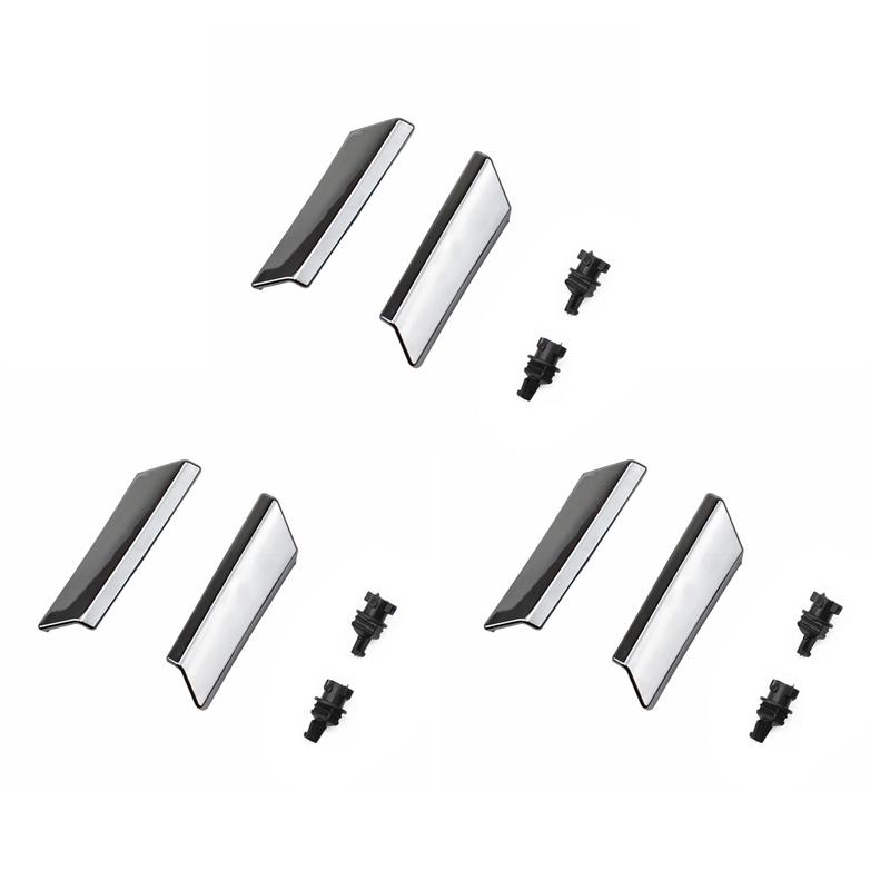 6X Car Styling Headlight Washer Nozzle Cover For Lexus GS300 GS350 GS430 GS450H GS460 2006-2011 85208-30031 85207-30031 Silverblack