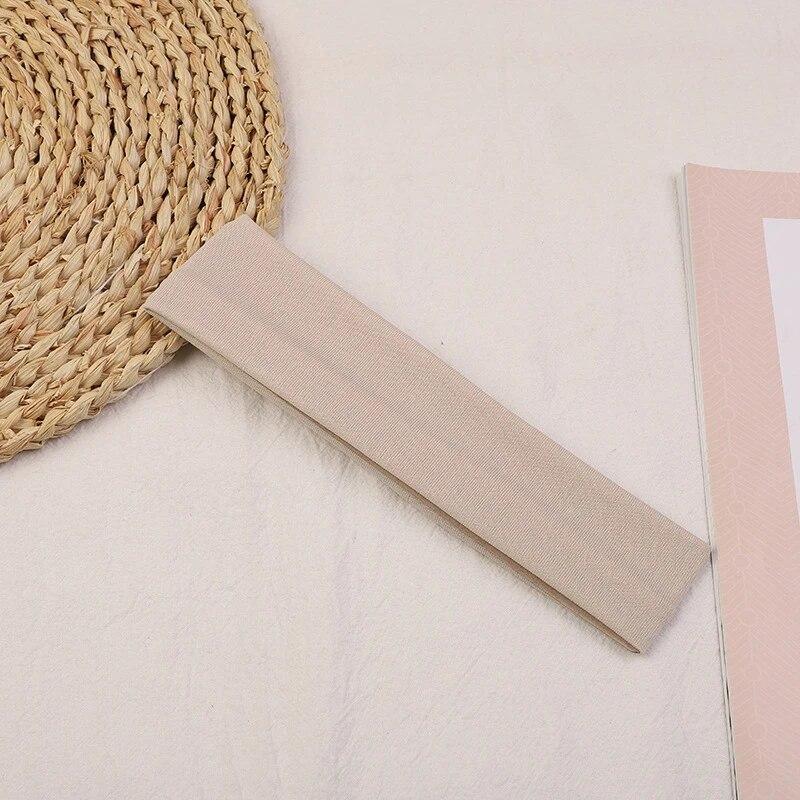 

Детская спортивная повязка на голову 5X20 см, регулируемая эластичность, впитывающая пот и скользящая повязка на голову, спортивный однотонный платок на голову бежевый