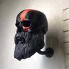 ABWR-Skull Head Helmet Holder Motorcycle Beard Helmet Holder Essential For Motorcycle Helmet Stand Crafts For Wall Decor