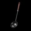 Oil Separators Spoon Wood Handle Iron Spoon Metal Frying Spatula Easy to Clean Kitchen Tool for Cooking and Stir Frying