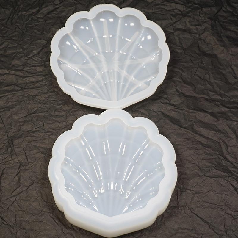 Shell Storage Box Mould Diy Crystal Epoxy Glue Antique Table Storage Box Mould