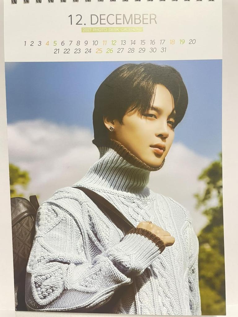 Jimin Merchandise 2026-2027 2-Year Desk Calendar (JIMIN)