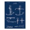 Sailboat Patent Print Vintage Poster Sailor Gifts , Yacht Anchor Ship  Wheel Sailing Blueprint Nautical Wall Art Canvas Painting