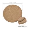 Uxcell Round Coasters, 100mm Diameter, 10mm Thick, Cork Cup Mat Pad, Round Edge, Pack of 2