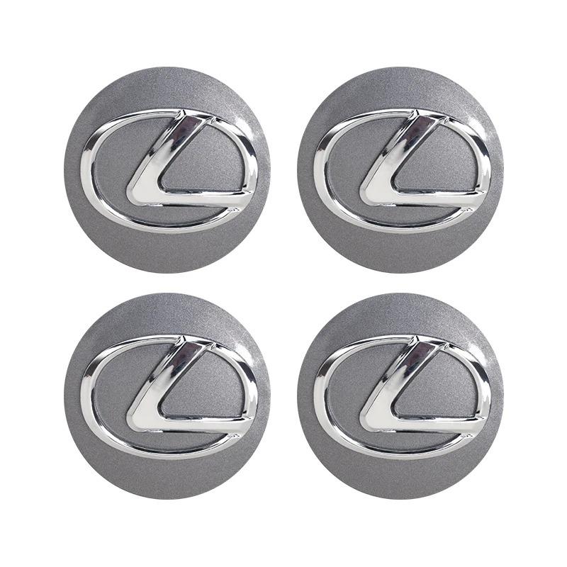 

4 Uds 62mm tapa central de rueda de coche insignia emblema calcomanía pegatina de rueda para Lexus GS IS LS500h ES260 ES300h RX3