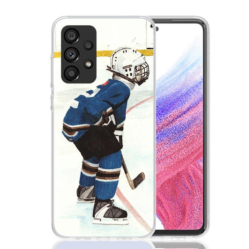 Ice Hockey Rink Sport Case Phone Cover for Samsung Galaxy A12 A22 A32 A42 A52 A72 A50S A51 A41 A31 A21S A40 A30S A20E A10 A70 A7
