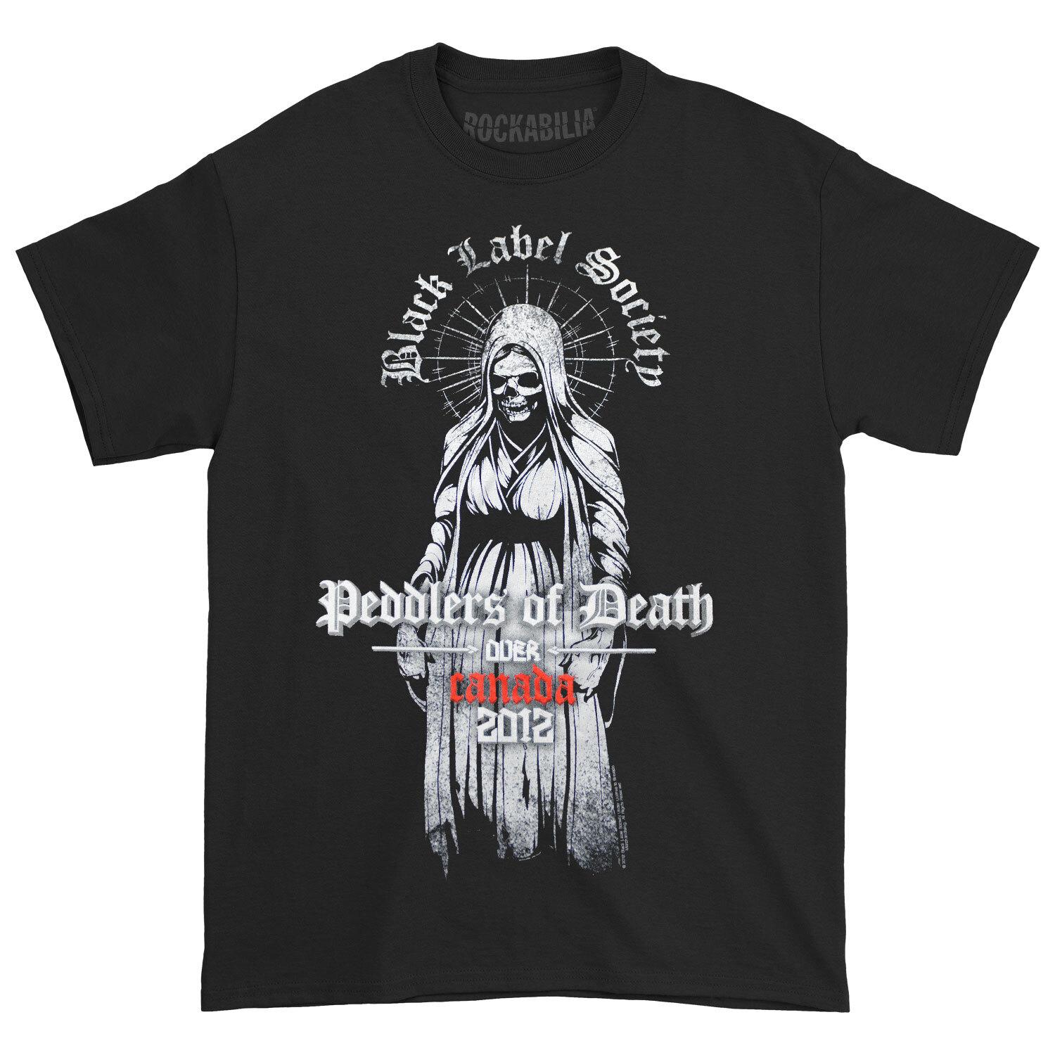 Men Black Label Society Peddlers Of Death Over Canada 2012 T-shirt Medium S