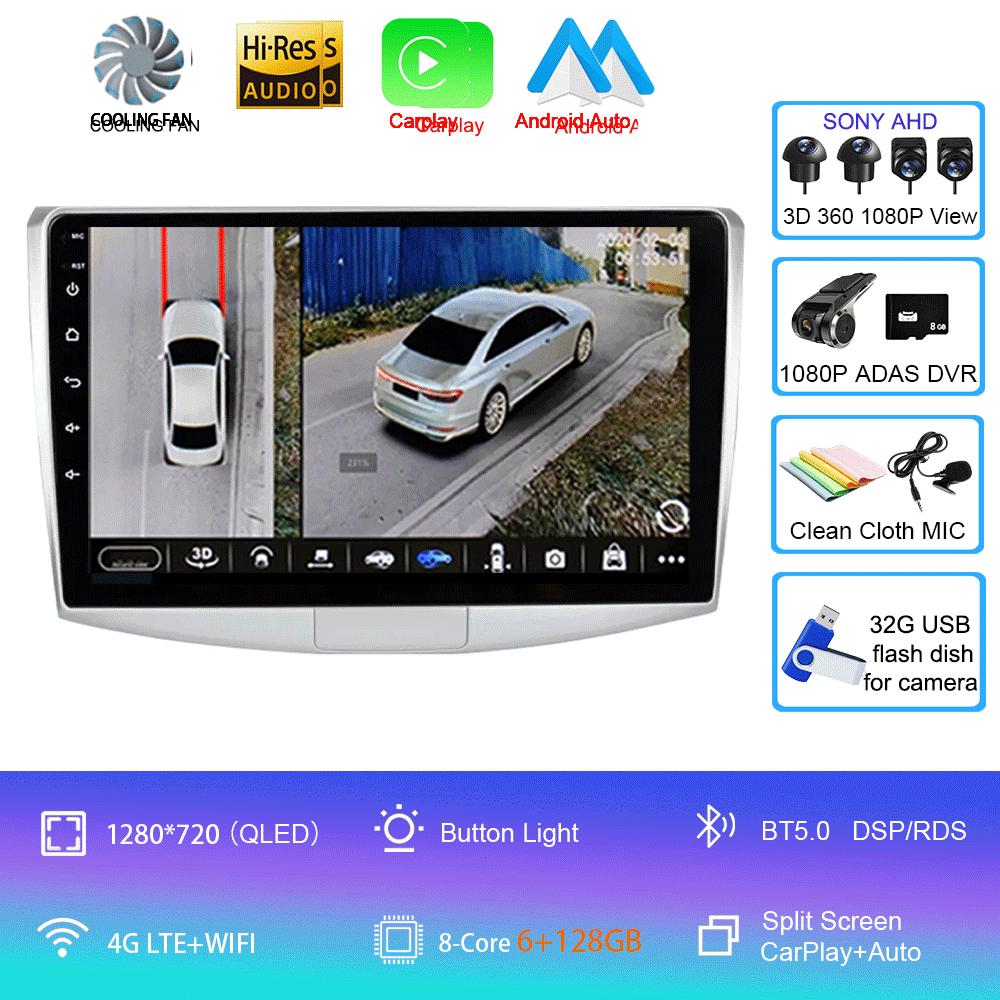 Android 14 pentru Volkswagen VW Passat B6 B7 CC 2007 2008 2009 2010 - 2016 autoradio navigație multimedia player DSP auto Carplay
