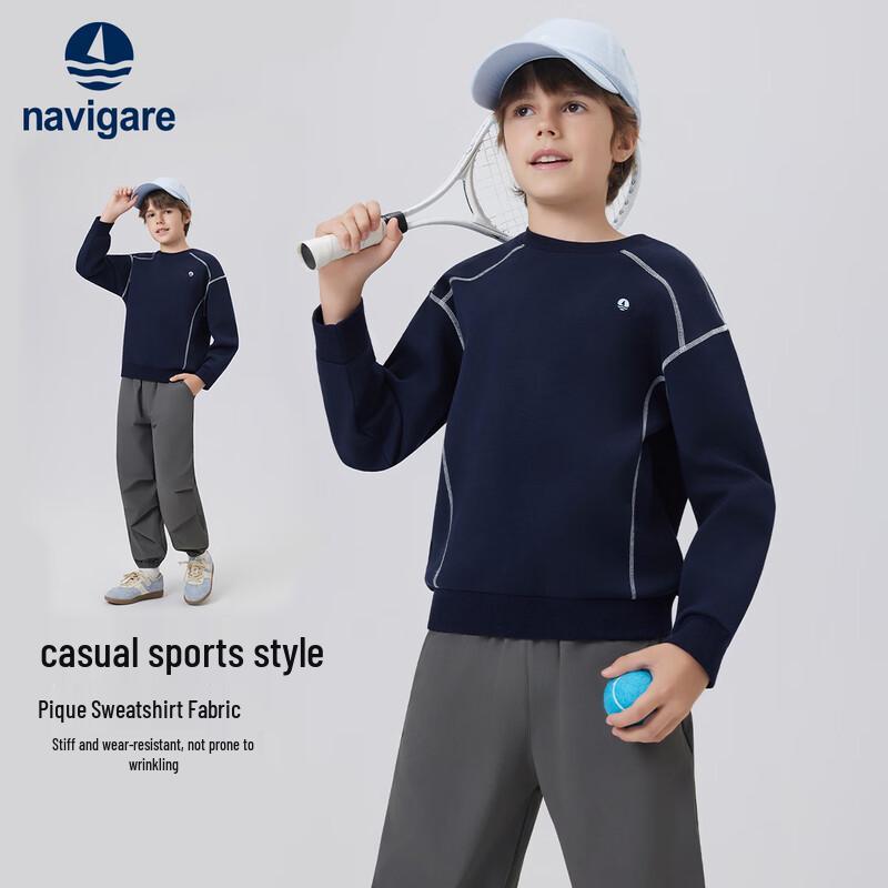 Navigare Kids' Crewneck Long-Sleeve Sweatshirt
