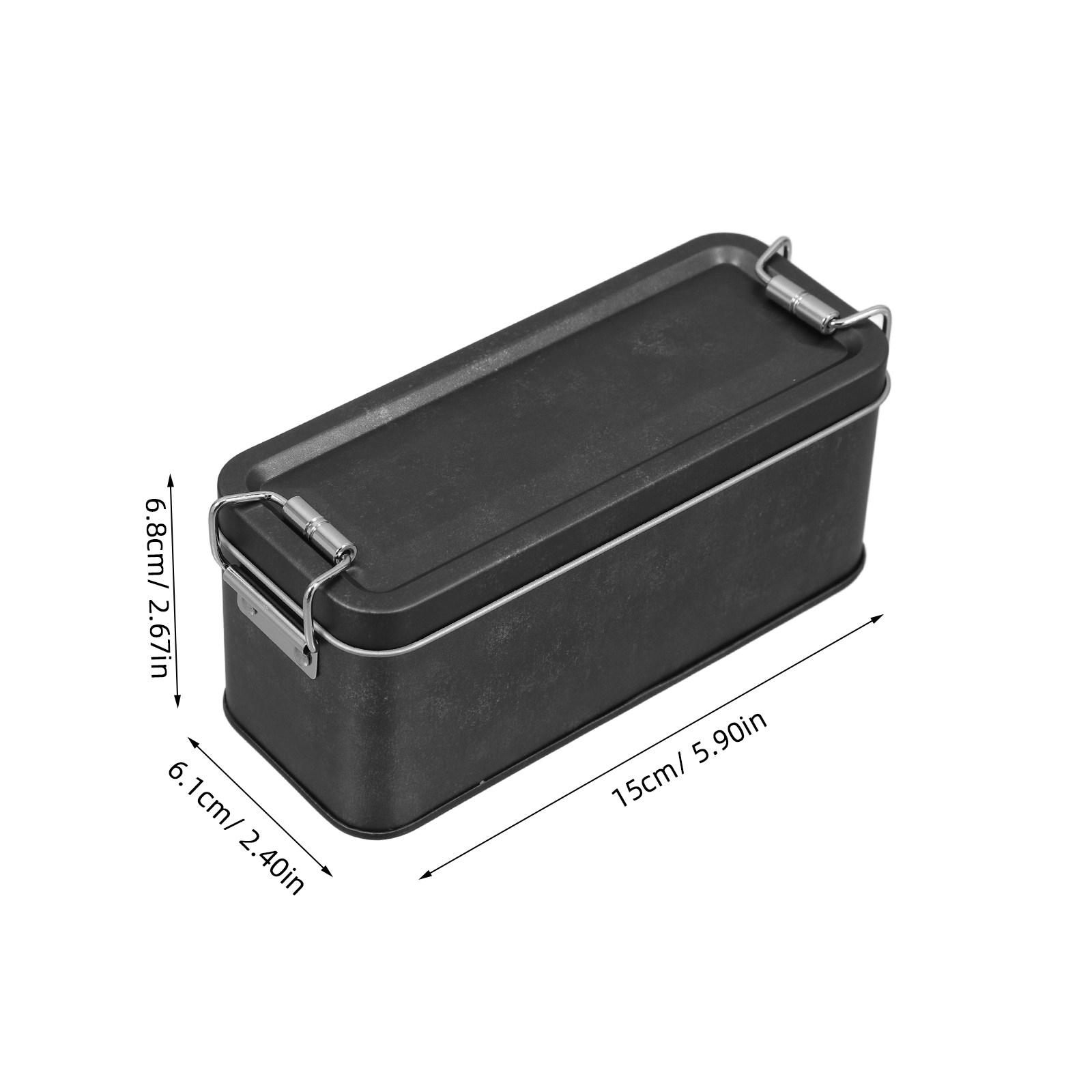 Rectangular Metal Storage Box Iron Tin Multipurpose Container Gifts Cookies Candy Snack Box Tin Cookie Snack Jars