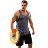 Men Vest Round Neck Sleeveless Summer Sport Vest Pure Color Outdoor Running Fitness Tank Tops Daily