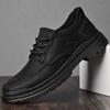 Classic Business Male Oxfords Shoes Lace-Up Male Shoes Leather Fashion Casual Shoes Men All-match Men's Outdoor Walking Footwear