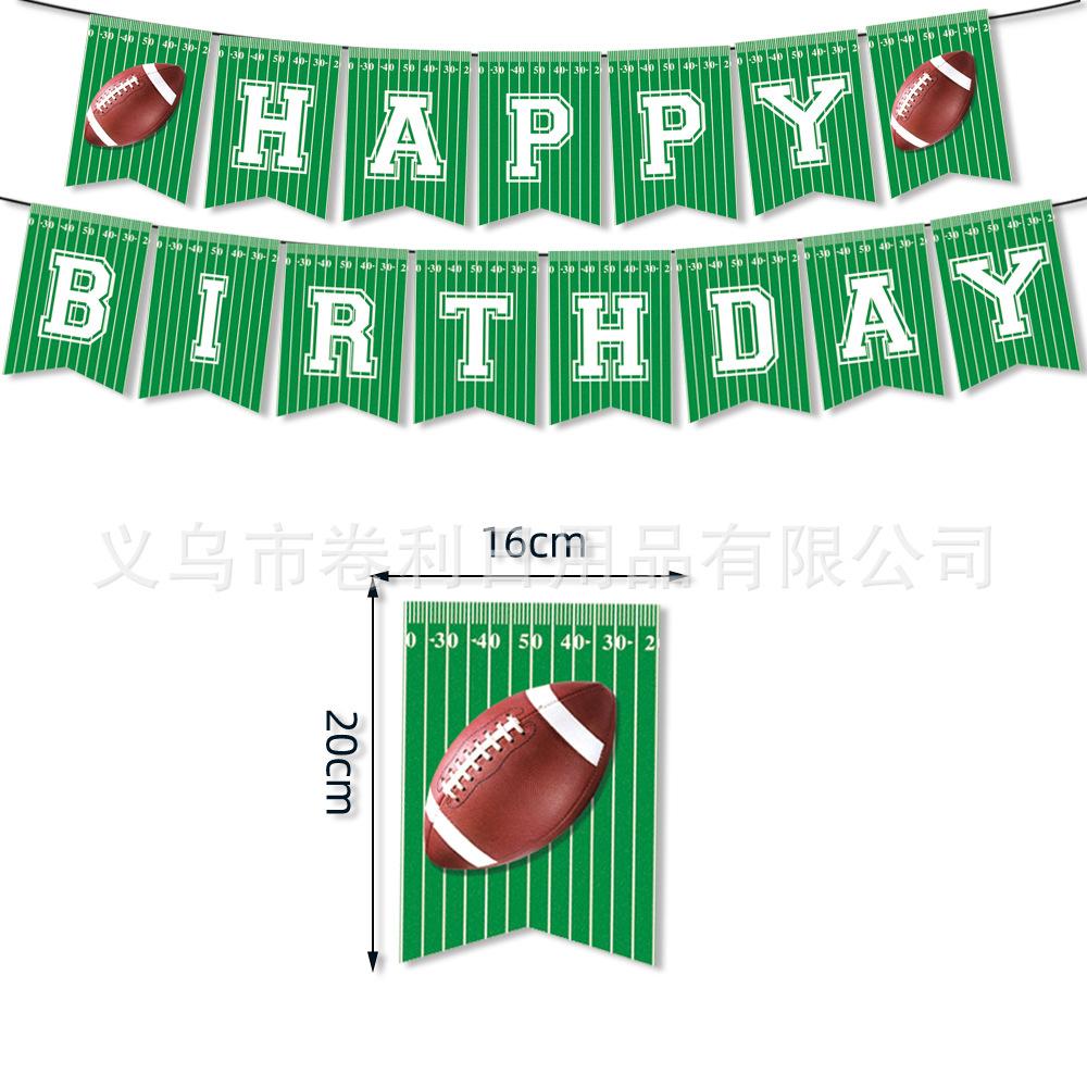 Rugby Jungen Sport Themenparty Besteck Pappteller Servietten Tischdecke Dekorative Arrangements Outdoor