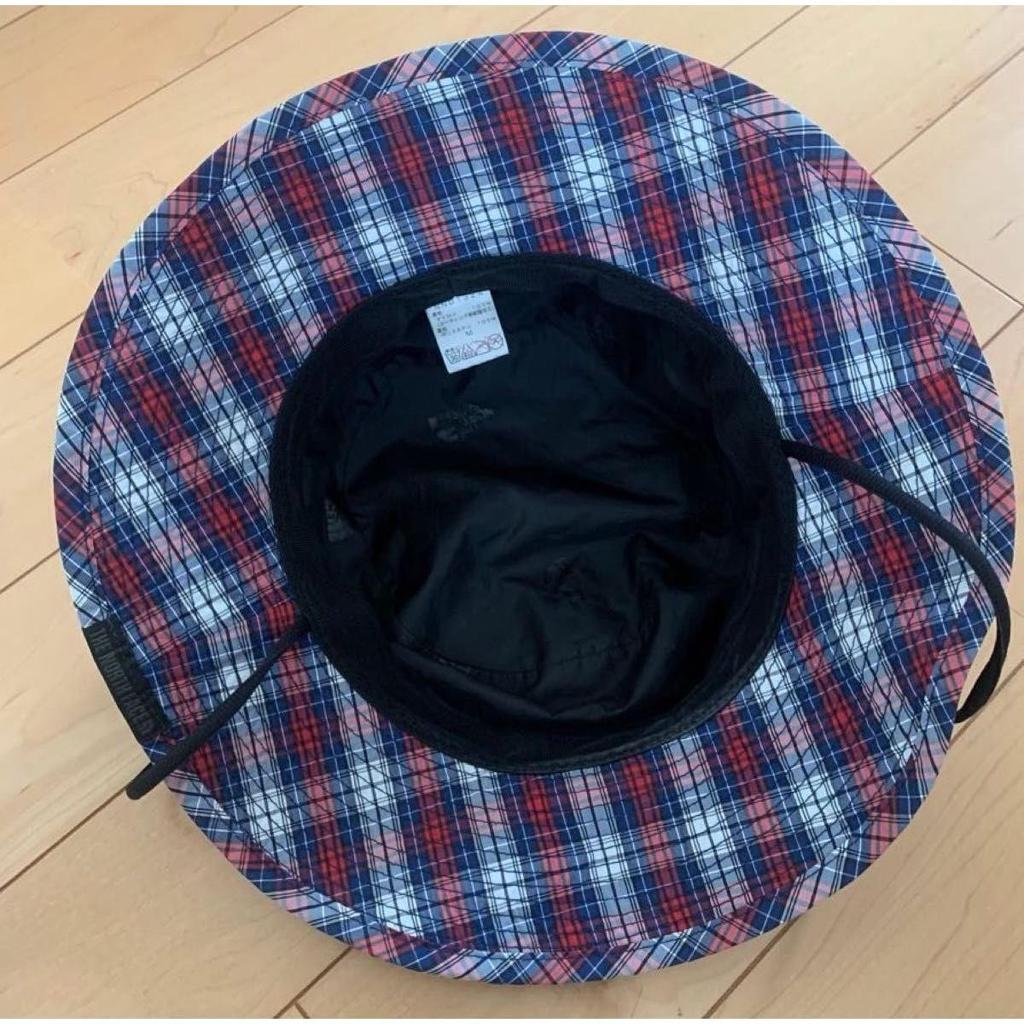 Used THE NORTH FACE Check Pattern Bucket Hat with Chin Strap NNO1324 M Size
