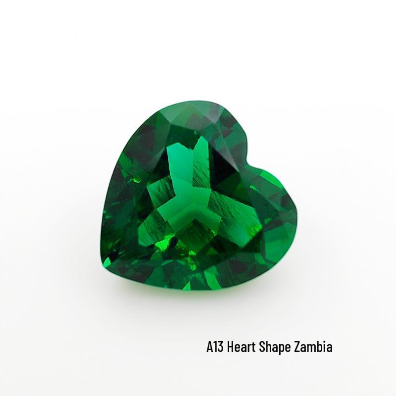 

Emerald Zambia Heart Shape Loose Stone, AGL Certified Main Stone Heart 3mm/~0.1ct