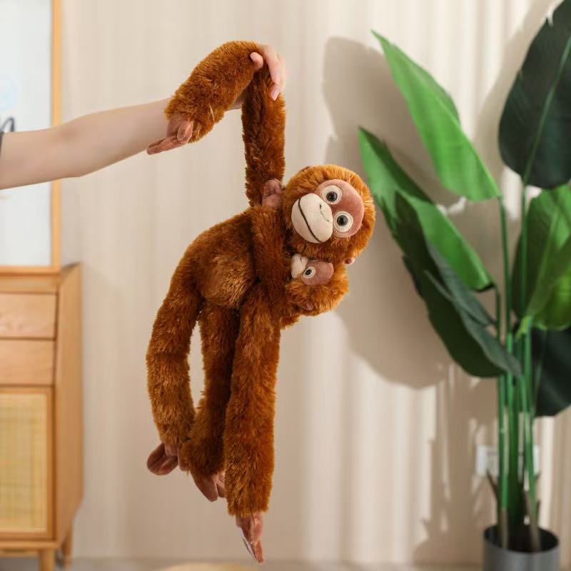 50/70cm Latest Simulation Hanging Monkey Doll Stuffed Plush Toy Cartoon Anime Cute Pillow Children's Birthday Gift Fun Doll