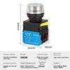 Control Panel Push Button Switch 22mm Red Self Locking Reset Silver Contacts IP65 Rated for Harsh Environment Operation