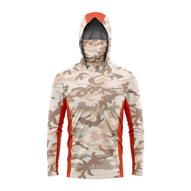 SIMMS Fishing Suit Fly Fishing Luya Hoodie Outdoor Ice Silk Sunscreen Clothing with Mask Quick Drying Breathable Thin