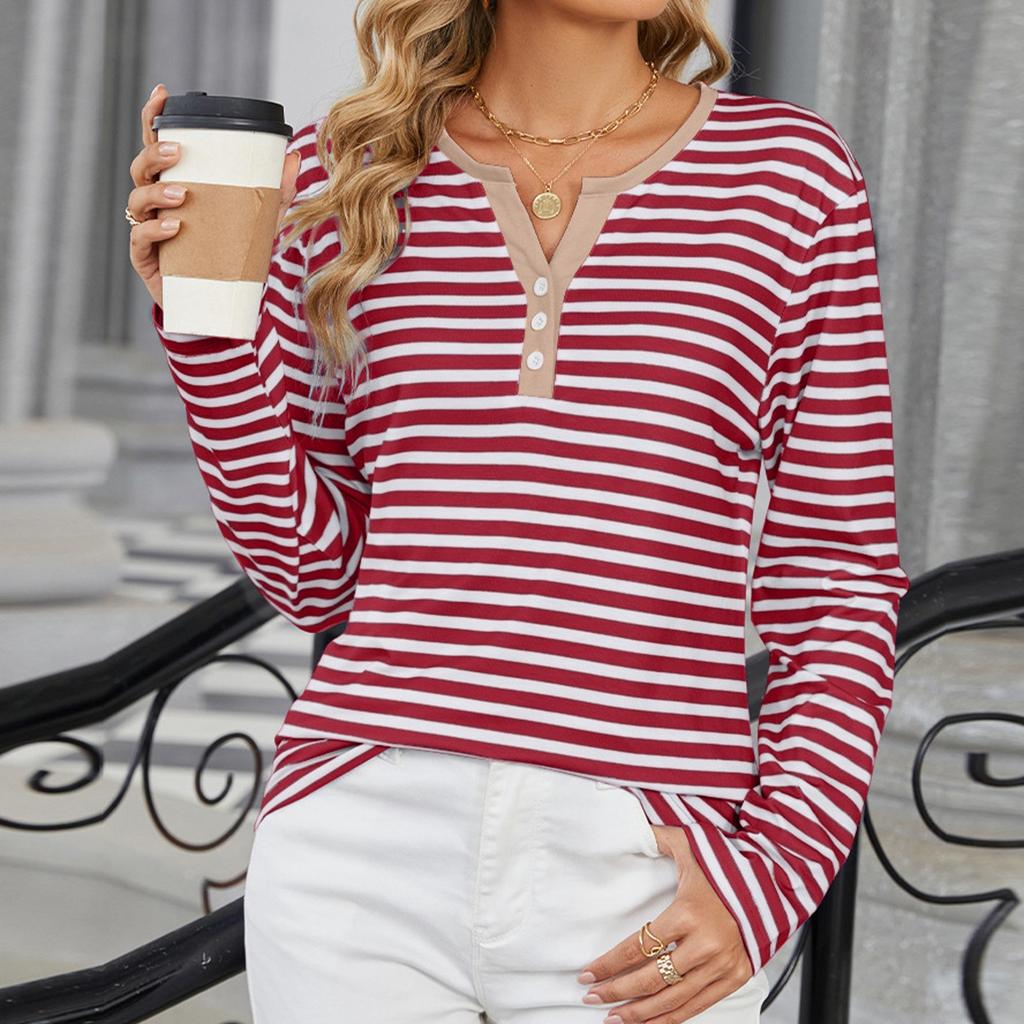Long Sleeve Shirts For Women Print Graphic Tees Blouses Casual Plus Size Basic Tops Pullover