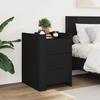 Nightstand Black 45x50x65 Cm Particleboard