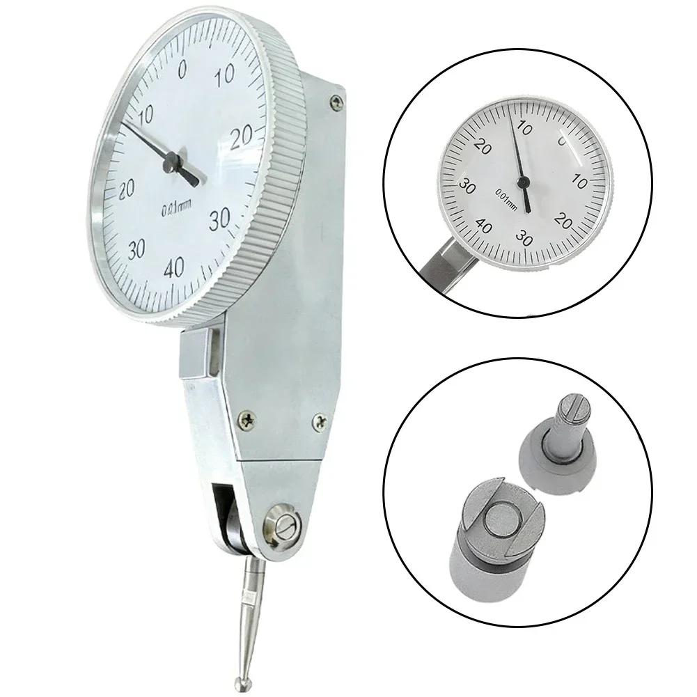 1pc Lever Dial Gauge 0-0.8mm Dial Indicator Accurate Measurement Tool For Mechanical Engineering Instrument Parts