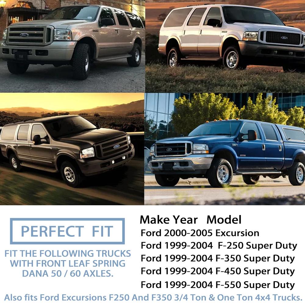 50491 50381 Front Axle Vaccum Knuckle & Tube Seal Kit For Ford Super Duty Excursion F250 F350 F450 F550 1998-2004 Dana 50 60