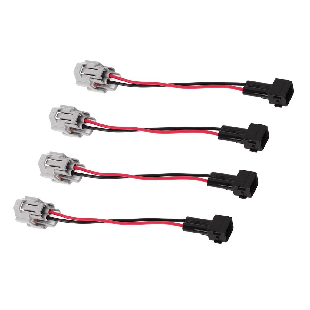 4pcs Fuel Injector Harness Adapter for DENSO Female to EV1 A Male Adapter Plug Replacement for Civci K20 K24