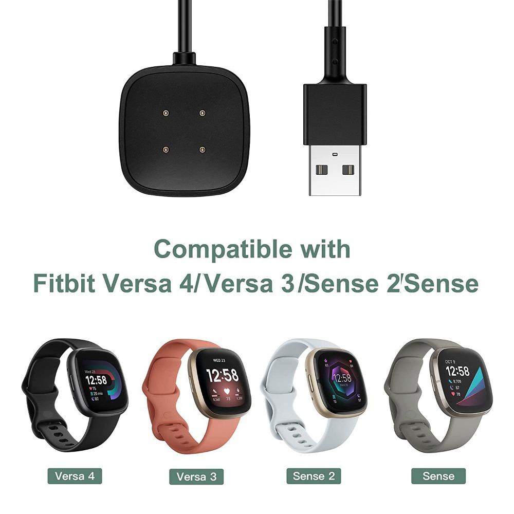 2pcs Wireless Charger For Fitbit Sense 1 2 /Versa 3 4 USB Fast Charging Dock US