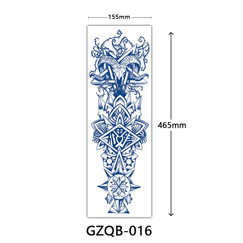 Herbal Tattoo Stickers, Semi-Permanent Tattoo Stickers, Herbal Juice Full Arm Tattoo Stickers