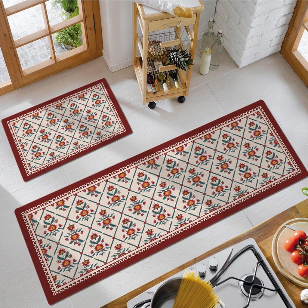 American Retro Water-Absorbing Non-Slip Kitchen Floor Mat