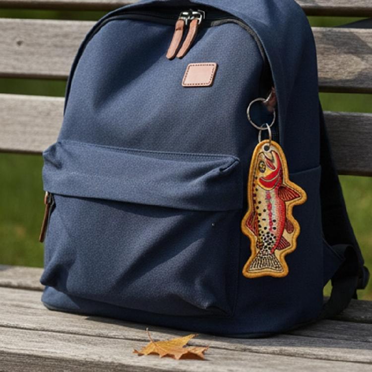 Portachiavi Pesce in Stoffa Creativo Decorazione Animale Portachiavi a Tema Ciondolo per Borsa Ottima Aggiunta di Fascino alle Chiavi o alle Borse