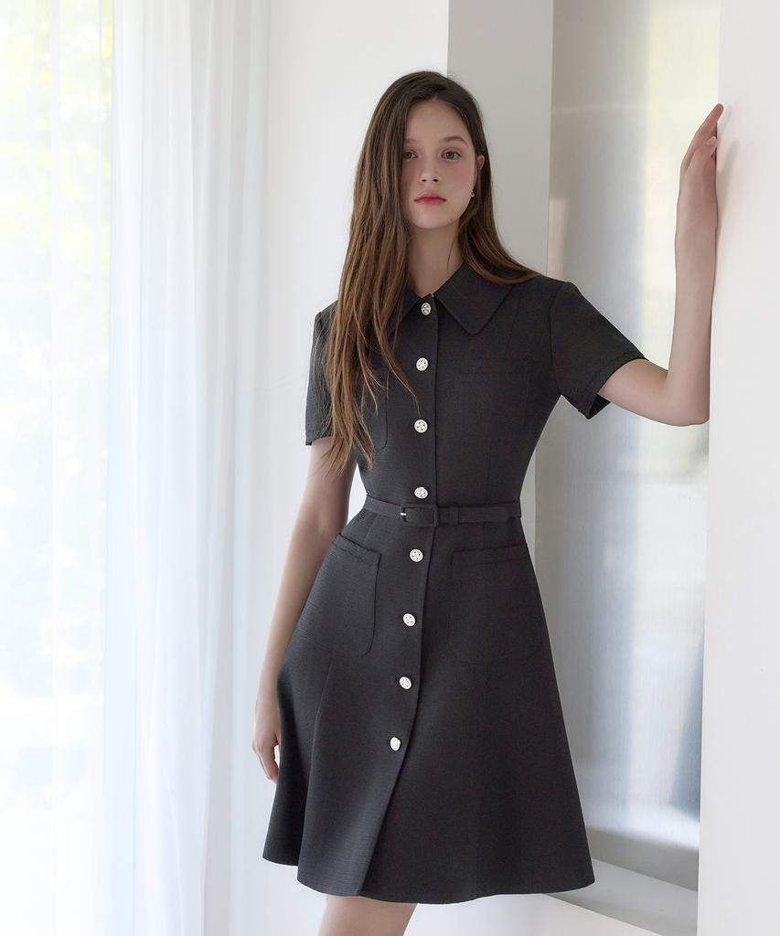Julie And Kara 26Hs Love By You Maya Summer Tweed Dress Black Wedding Guest Look Ceremony Look